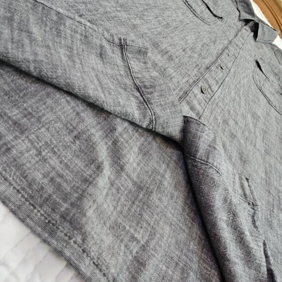 The Foundry Short Sleeve Shirt Men's 3XL Black Button Pockets Workwear EUC LN - Picture 2 of 11